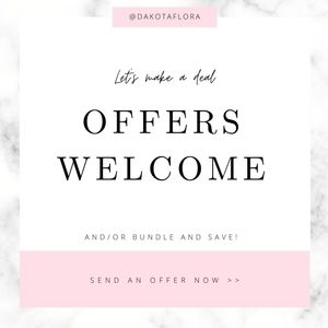Offers Welcome!